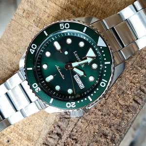 Montre mécanique automatique Seikot <span class=keywords><strong>5</strong></span> Classic pour homme, en acier inoxydable vert, avec aiguilles, sportive, étanche, tendance, SRPD63K1 - Product Image 4