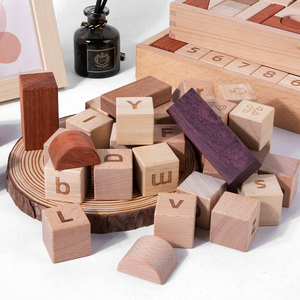 YUCI OEM haute qualité hêtre en bois massif bricolage empilable blocs de construction château ensembles Montessori jouets éducatifs pour les enfants - Product Image 5