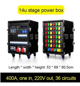PHLTD Boîtier de distribution d'énergie triphasé, distributeur électrique de type rouleau mobile, boîtier d'aviation noir - Product Image 2