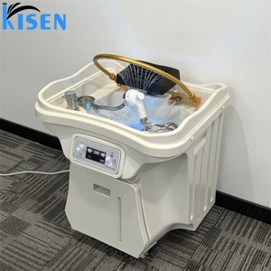 KISEN Bac à shampoing semi-circulaire amélioré, vente directe usine, portable, pour spa capillaire - Product Image 5