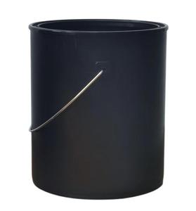 Lata de Pintura de Plástico Negra de 1 Galón con Asas, Asa de Transporte y Tapa - Product Image 3