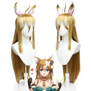 Costume de <span class=keywords><strong>Cosplay</strong></span> Genshin Impact Miss Hina, Costume de <span class=keywords><strong>Cosplay</strong></span> Miss Hina, <span class=keywords><strong>Gorou</strong></span>, robe de renard pour femmes, uniforme d'halloween avec queue d'oreille - Product Image 5