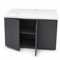 Armoire de rangement haute autoportante pour cuisine, avec étagères coulissantes, design moderne, directement de l'usine pour la maison