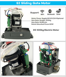 Nouvelle arrivée S2 700kgs AC moteur ouvre-porte coulissant Design moderne télécommande pour Garage Villa hôpital appareil de stockage - Product Image 4
