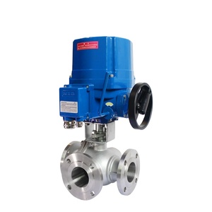 Venta de Liquidación COVNA B2B: Válvula de Bola Eléctrica de Acero Inoxidable de 3 Vías a Prueba de Explosiones, Tipo Regulador, con Brida - Product Image 2