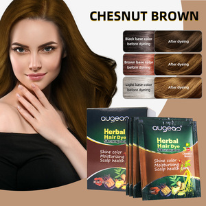 แชมพูย้อมผมสีดำถาวรผมขาวเทาพร้อมผ้าคลุมสมุนไพรออร์แกนิค - Product Image 6