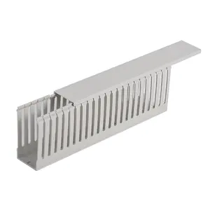 Nhà Máy Cung Cấp Trực Tiếp 100X100 Cáp Trunking Cáp Rãnh Pvc Nhựa Điện Hệ Thống Dây Điện Ống - Product Image 2