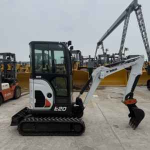 For E20 2020 Mini Excavator White <b>Track</b> Mounted 7 <b>T</b> 0.4m Bucket Capacity Digging Bucket Spare Teeth Breaking Hammer for Use - Product Image 3