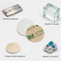 Etiqueta NFC de PVC Mini de 25MM/30MM/50MM, Reutilizable, Programable, para Pagos Comerciales, Uso en Hoteles, Anti-Metal