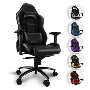 High-End Eco Friendly Soft 4d Armrest Black Carbon Leather Ergonomic Office Chairs Germany Gaming Stuhl with Frog Mechanism