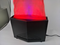 Double souffleur 1.8m Soie Tissu Feu Flamme Lumière LED DJ Scène Disco Vacances Fond Rouge Électrique Xingke Flam