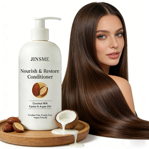 Custom Nourishing Hair <b>Conditioner</b> OEM ODM 330ml Argan Oil Coconut Oil Moisturizing Repair <b>Color</b> Safe - Product Image 3