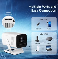Proyector de Video Portátil X1 Max con Sistema Android 14, 170 ANSI Lúmenes, Mini WiFi 6, Smartphone, Pantalla LCD LED 3D para Cine en Casa