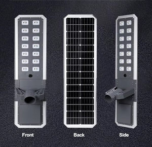 Lampadaires solaires LED tout-en-un 12V et 24V IP65 pour l'extérieur, alimentation par batterie, avec certificats CE et RoHS pour application routière - Product Image 2