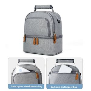 Large Capacity Portable Lunch Bag, Hot Picnic School Food Lunch Bag, Insulation Material, Fresh Cooler, Handbag With Lunch Bag - Product Image 2