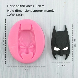 Moldes Desechables de Silicona con Forma de Spider-Man y Capitán América - Moldes 3D para Fondant, Encaje de Azúcar y Chocolate para Hornear, Bolsa OPP - Product Image 6