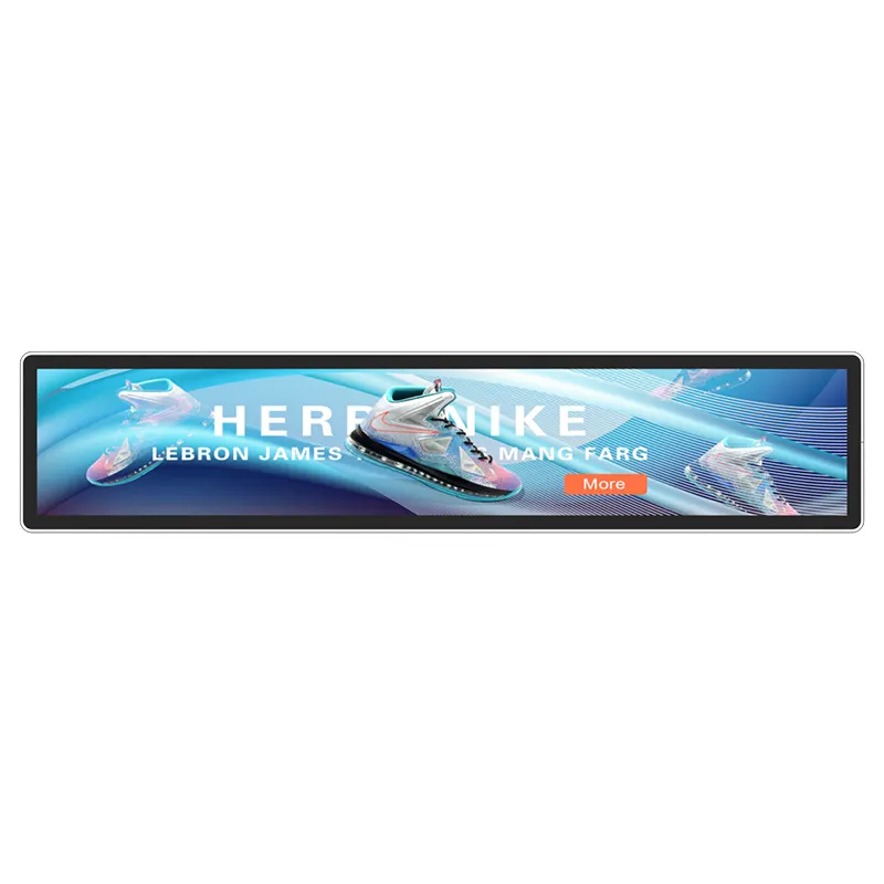 Bar LCD-Display Werbe display 21,2 Zoll Digital Signage Long Strip Screen für Supermärkte