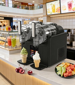 <span class=keywords><strong>Machine</strong></span> à slush automatique à économie d'énergie avec éclairage LED, <span class=keywords><strong>machine</strong></span> à slush commerciale à vendre, idéale pour l'affichage de jus glacés - Product Image 1