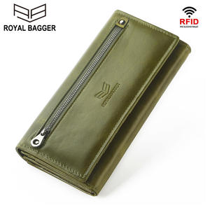 รอยัล แบ็กเกอร์กระเป๋าสตางค์ใบยาวสำหรับผู้หญิงหนังวัวแท้ RFID บล็อคกิ้งกระเป๋าสตางค์กระเป๋าใส่บัตรกระเป๋าใส่โทรศัพท์กระเป๋าสตางค์หญิงสุภาพสตรี - Product Image 2