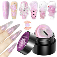 Kit de Gel de Construction pour Ongles en Gros, Non Collant, Façonnable à la Main, Durcissement UV, Gel Sculptant, Emballage en Pot