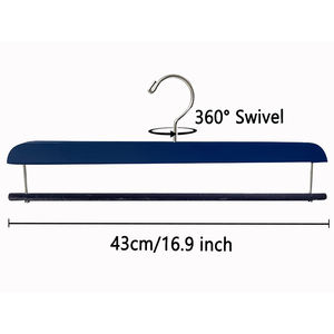 Cintres en bois personnalisés avec logo pour pantalons, écharpes, châles et hijabs - Product Image 2