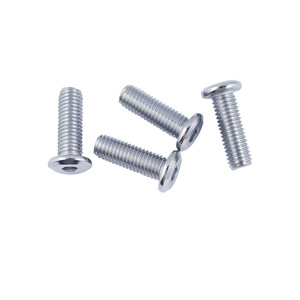 Tornillos <span class=keywords><strong>de</strong></span> Cabeza Hexagonal Biselada <span class=keywords><strong>de</strong></span> Acero Inoxidable, Recubiertos <span class=keywords><strong>de</strong></span> Zinc, Métricos y en Pulgadas, para Conexión <span class=keywords><strong>de</strong></span> Madera en Muebles - Product Image 1