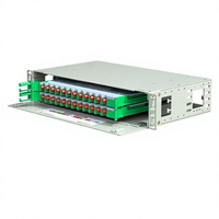 Rangka Distribusi Serat Optik ODF 24-port 24-core FC Single-Mode 2U Sub-Rack 19-Inch Pull-Out Rack-Mount