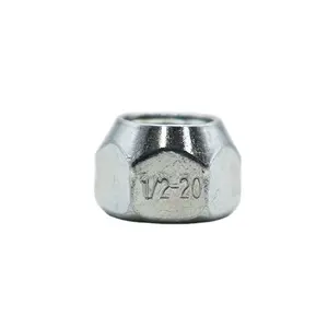 Length 0.56in Wheel Nut 1/2-20 Standard Hex 19mm Universal Fit Lug Nut socket Chrome