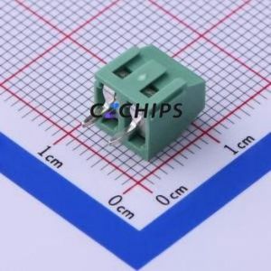 JL124D-38102G01 Screw Terminal Block Through hole Component (THT),P=3.81mm Connector 1x2P 3.81mm Green Through Hole - Product Image 2