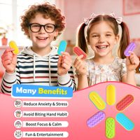 Juguete Antiestrés de Silicona para Adultos, Deslizador EDC, Spinner de Mano, Alivio del Estrés para Autismo, Ansiedad, TDAH, Regalos Divertidos, Gadgets