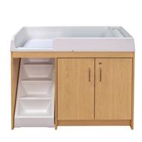 Juego de muebles de madera XIHA para guardería y jardín de infantes, mesa de pañales para bebés, cama, preescolar, guardería, gimnasio, aplicación, cambiador para bebés