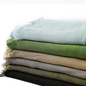 卸売人気イスラム教徒女性スカーフ売れ筋ショール工場価格高品質コットンビスコース小さなクリンクルレーヨンヒジャーブ - Product Image 5