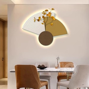 <span class=keywords><strong>Arte</strong></span> Decorativo de Pared de Estilo Crema, Ecológico, Resistente al Agua, con Diseño de Piedra Arenisca, Pintura de Fondo para <span class=keywords><strong>Restaurante</strong></span>, Diseño de Lámpara con Planta Verde - Product Image 2