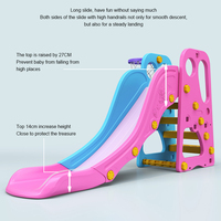 Toboggan pliable d'intérieur pour enfants ensemble de jeu d'escalade pour bébé jouet d'extérieur toboggan pliant pour tout-petits avec panier de basket