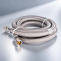 Kit d'installation moderne et flexible pour lave-vaisselle, raccords de tuyau d'alimentation en eau en acier inoxydable tressé pour appareils de cuisine et de salle de bain
