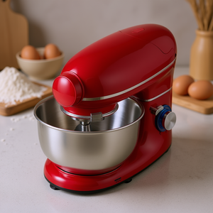 Batteur sur socle électrique 6 Qt 660W, mélangeur à pâte à tête inclinable, bol en acier inoxydable, appareil de cuisine - Product Image 2
