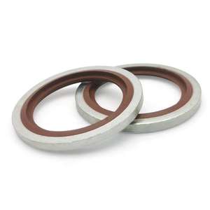 Junta adhesiva combinada de metal de 24mm, 6-60mm, goma, hierro, acero chapado en zinc y junta compuesta de estampado estándar DIN - Product Image 3