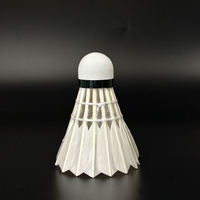Volant de badminton professionnel No.9 hybride en plumes de canard droites, 2 couches de liège, haute stabilité, vol optimal, écologique