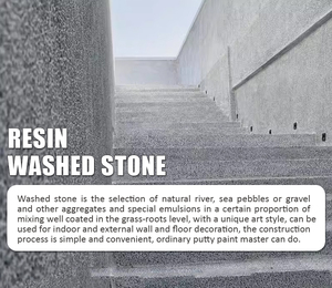 Piedra Lavada <span class=keywords><strong>con</strong></span> Resina de Alta Calidad para Paredes Exteriores - Resistente a la Intemperie, Fuerte Decoración - Product Image 5