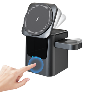 Sạc không dây đa năng gấp gọn hợp kim nhôm 15W ba trong một, sạc nhanh từ tính 3 trong 1 bán chạy - Product Image 1