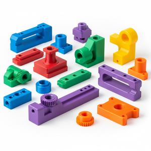 งานกลึงซีเอ็นซี ผลิตชิ้นส่วนต้นแบบพลาสติกอย่างรวดเร็ว ชิ้นส่วนพลาสติก ABS ไนลอน POM ชิ้นส่วนสั่งทำพิเศษ งานกัด 5 แกน งานกลึง ความแม่นยำสูง - Product Image 1