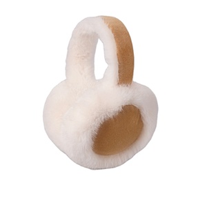 Nouveauté Automne-Hiver : Cache-oreilles pliables en peluche, chauds et tendance pour adultes, protection contre le froid, couleur unie - Product Image 1