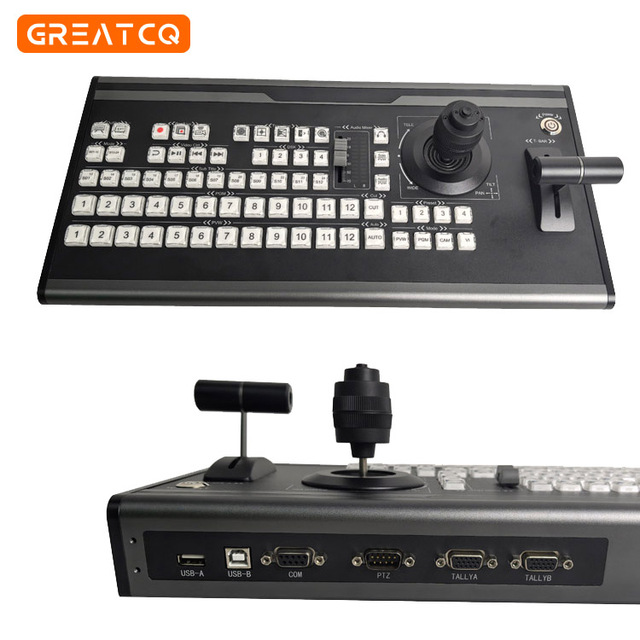 USB 12-Channel Video Mixer Switcher VMix Software Control Panel Live Streaming VMix Video Controller Keyboard Live Broadcast