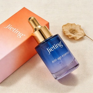 ขวดแก้วใส่น้ำมันหอมระเหยแบบหยด ขนาด 1 ออนซ์ 30 มล. สีชมพู ดีไซน์พิเศษเฉพาะตัว ขวดเซรั่มเครื่องสำอางเปล่า แบบขวดไหล่แบน ผิวขวดแบบด้าน - Product Image 5