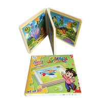 Impresión de Libros Personalizados Directo de Fábrica, Libros de Cartón de Tapa Dura a Todo Color, Libros de Rompecabezas para Niños, Papel Kraft con Laminado Brillante