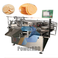 Machine semi-automatique de ligne de production de Stroopwafel de bâton de biscuit de gaufre de cône en bois pour le commerce