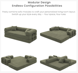 Corduroy Compressed <b>Sofa</b> in a Box High Quality One Seat Sectional <b>Sofa</b> Eco-Friendly Foldable <b>Floor</b> <b>Sofa</b> - Product Image 2