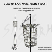 8 Griffes 16 Hameçon Squid Bait Cage de pêche Leurre Cage Octopus Hook Trap Basket Fishing Tackle