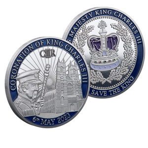 Moneda Conmemorativa de la Coronación Real, Moneda de Metal con Temática del Rey Carlos III, Recuerdo, Decoración, Colección - Product Image 4
