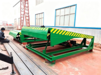 Pont d'accès hydraulique stationnaire, niveleur de quai fixe, plateforme de chargement antidérapante pour chariot élévateur, camion porte-conteneurs, entrepôt